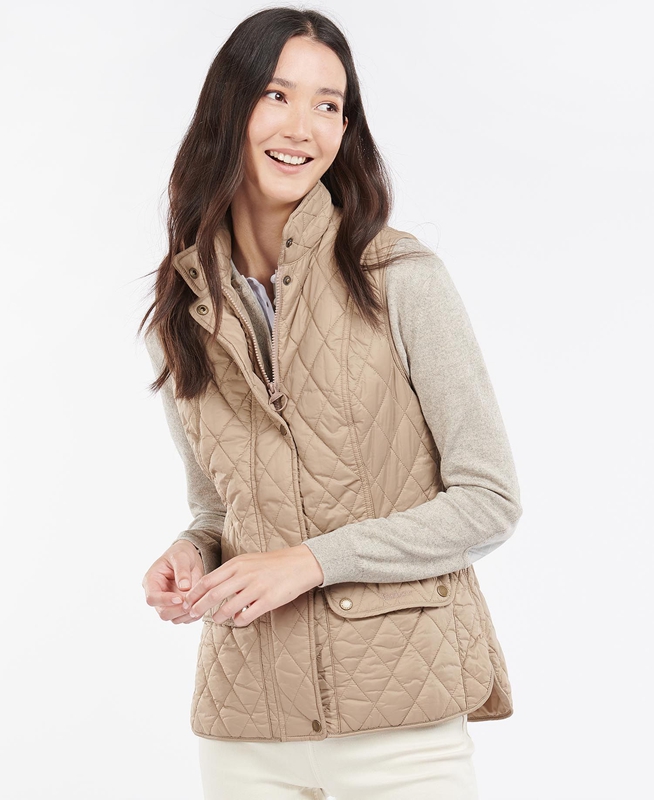 Chalecos Barbour Weste Otterburn Mujer Beige | 980315-DBL