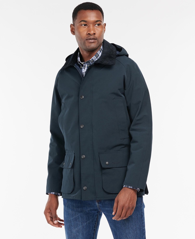 Chaqueta Impermeable Barbour Rokig Hombre Azul Marino | 631584-ORP