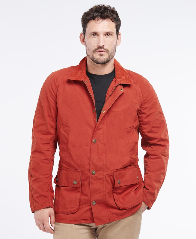 Chaquetas Casuales Barbour Ashby Hombre Naranjas | 174506-FBX