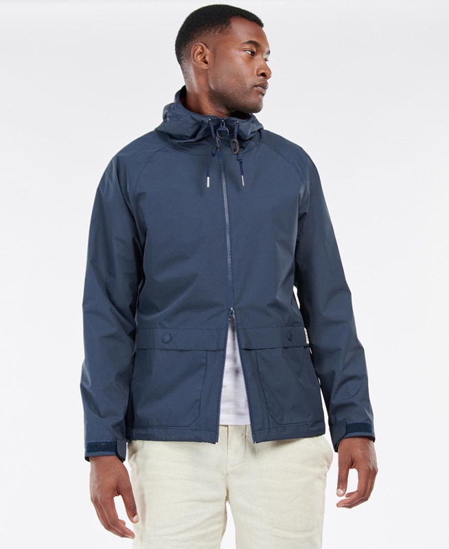 Chaquetas Casuales Barbour Begral Showerproof Hombre Azul Marino | 589432-LXB