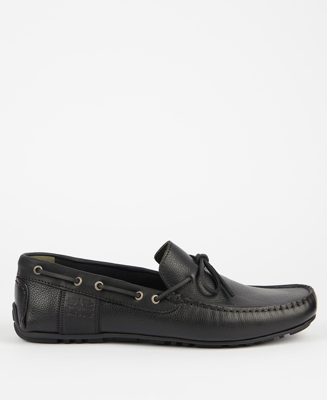 Loafers Barbour Clark Hombre Negras | 548602-UNB