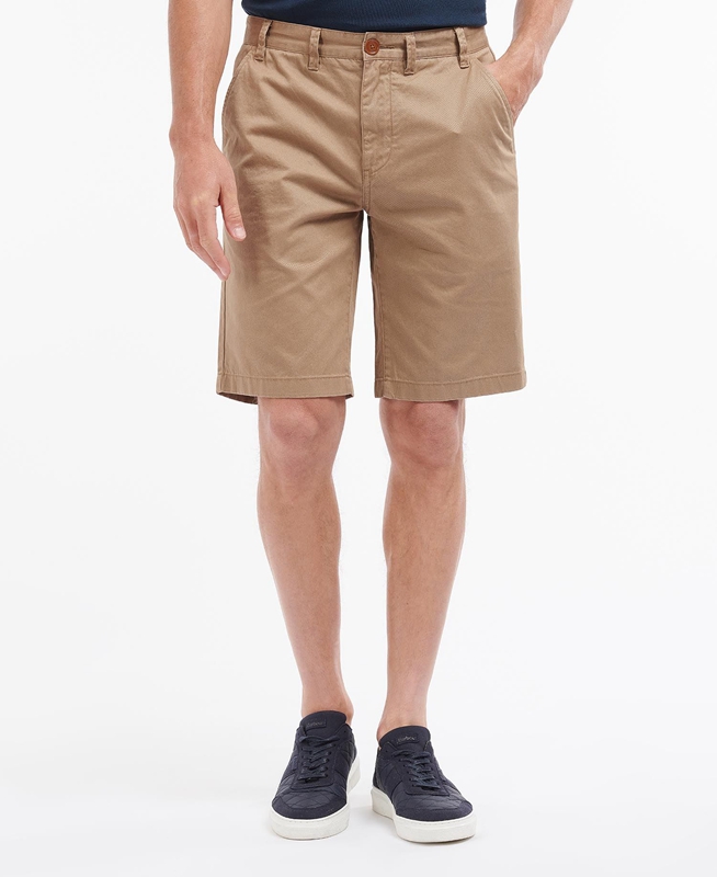 Pantalones Barbour City Neuston Hombre Beige | 502743-GIR