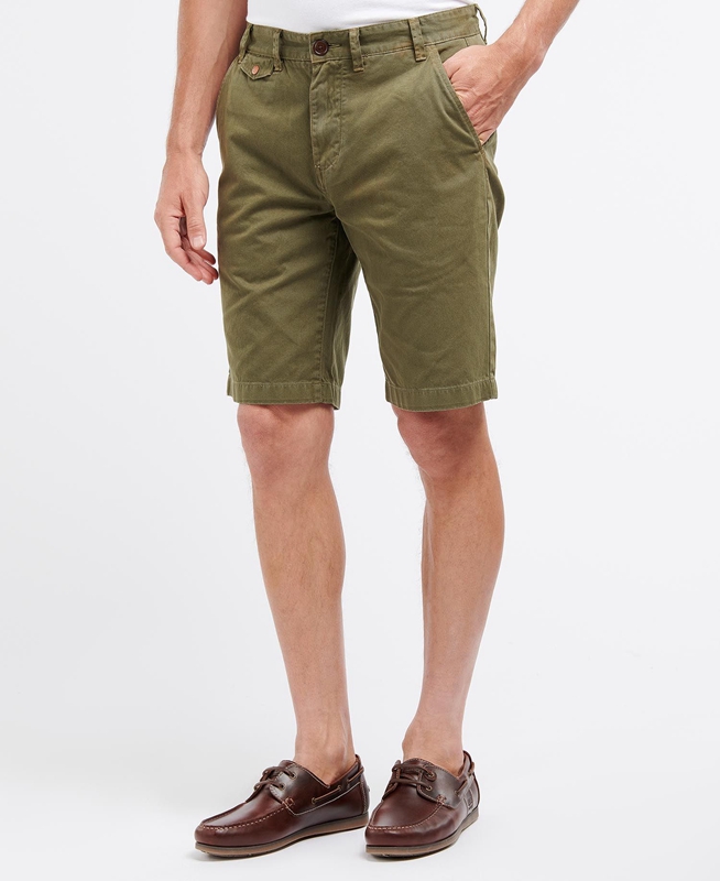 Pantalones Barbour Neuston Twill Hombre Verde | 349652-TMQ