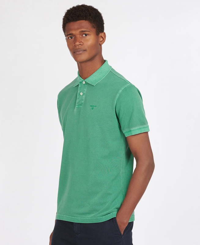 Polo shirts Barbour Washed Sports Hombre Verde | 834915-PVR