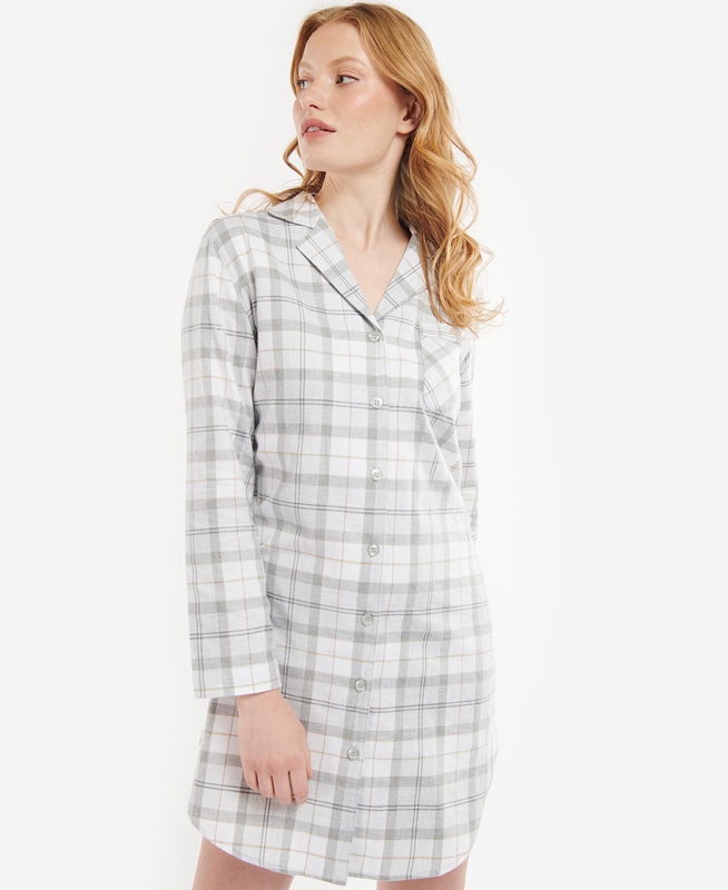 Ropa De Dormir Barbour Etta Nightshirt Mujer Gris | 821375-RWN