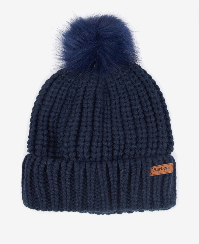 Sombreros Barbour Beanie Saltburn Mujer Azules | 102746-HZP