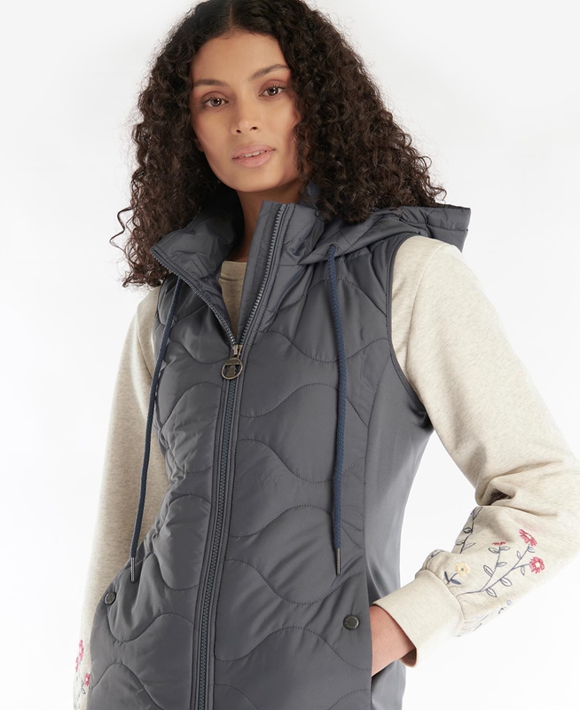 Sudaderas Barbour Thrift Quilted Mujer Gris | 052176-BIQ