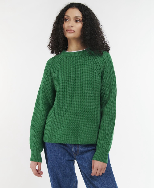 Suéteres Barbour Hartley Knit Mujer Verde | 051673-JNH