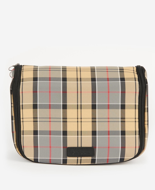 Bolsas Barbour Tartan Hanging Washbag Hombre Beige | 549327-QFJ