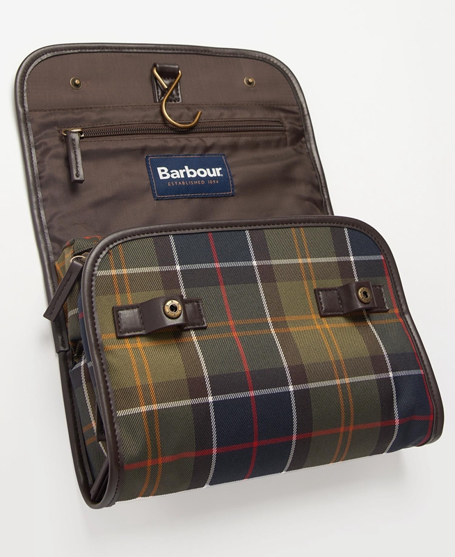 Bolsas Barbour Tartan Hanging Washbag Hombre Multicolor | 826713-COS