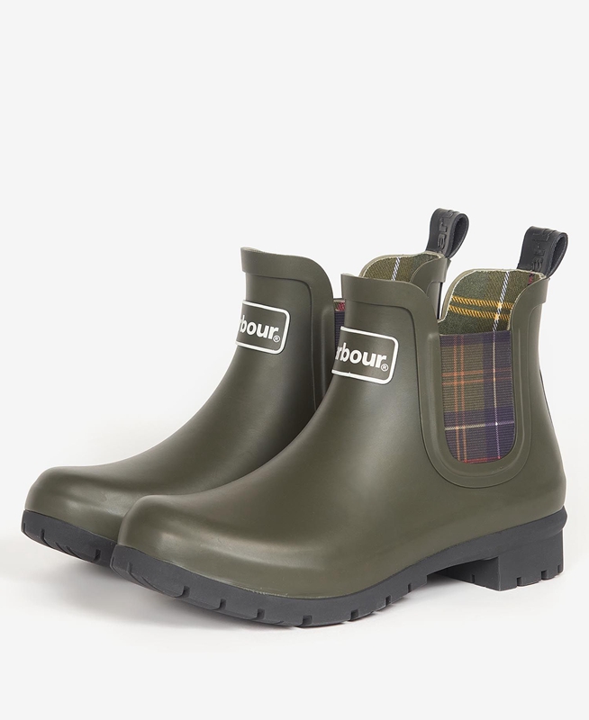 Botas Barbour Kingham Mujer Verde Oliva | 180437-SRA