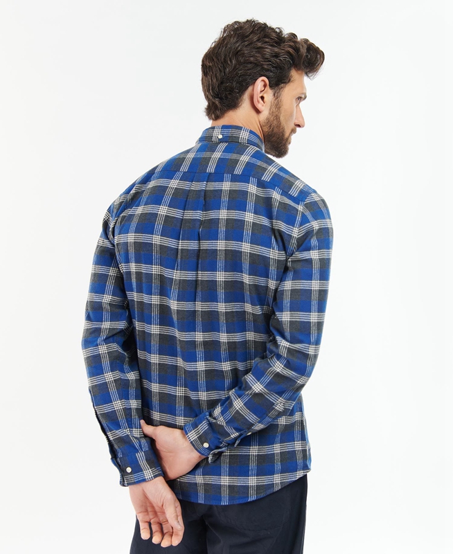 Camisas Barbour Brockwell Tailored Fit Hombre Azules | 521049-EID