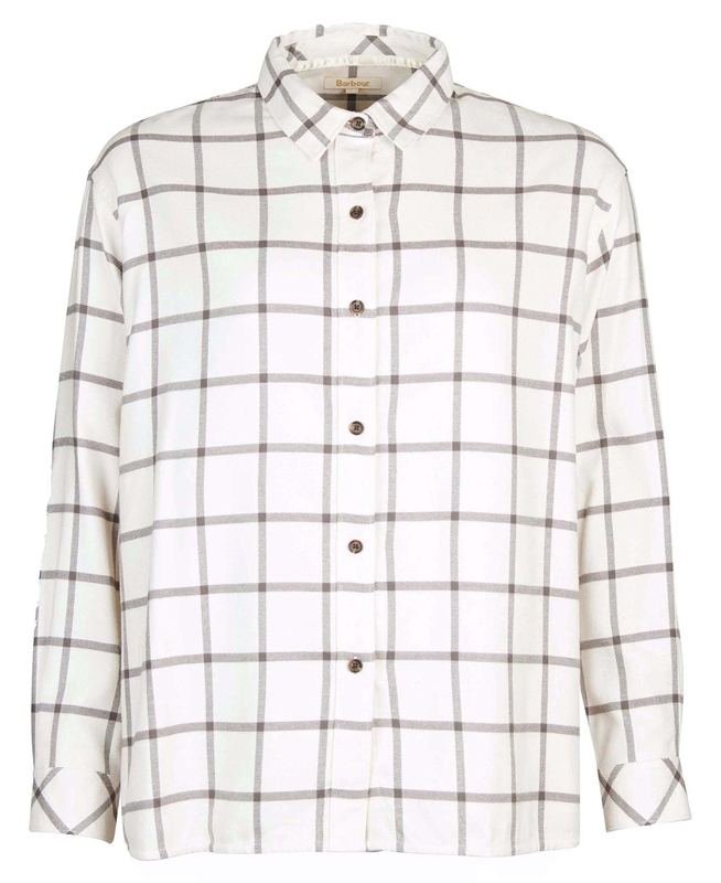 Camisas Barbour Elena Mujer Creme | 589146-MJO