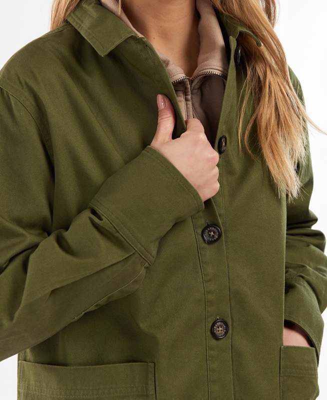 Camisas Barbour Explorer Marley Overshirt Mujer Verde Oliva | 815293-ZWK