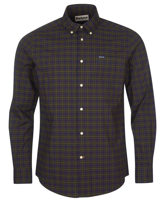 Camisas Barbour Hemd Lomond Tailored Hombre Verde Oliva | 716039-EMF