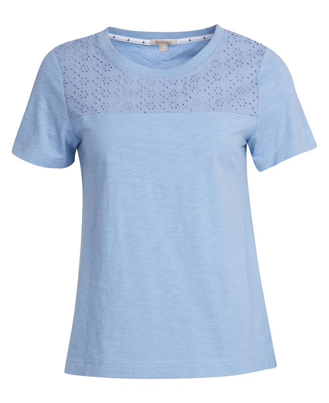 Camiseta Barbour Barmouth Top Mujer Azul Marino | 072391-WTI