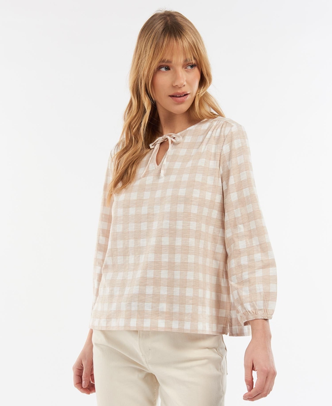 Camiseta Barbour Ember Mujer Blancas | 732169-WIX