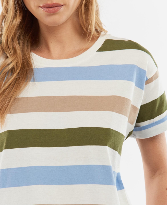 Camiseta Barbour Explorer Marley Top Mujer Multicolor | 509867-LKQ