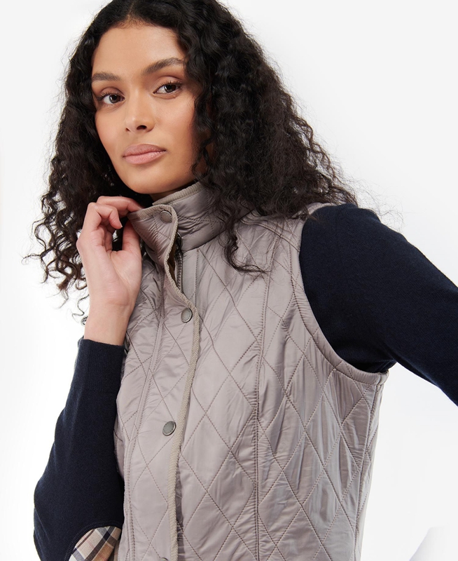 Chalecos Barbour Cavalry Mujer Gris | 963847-RDV