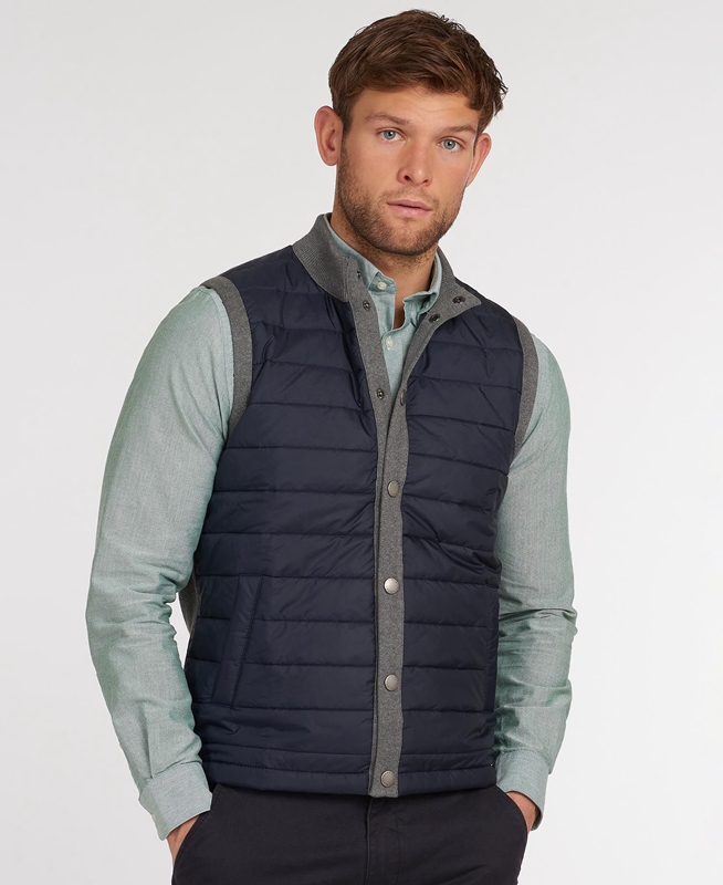 Chalecos Barbour Essential Hombre Gris | 368940-QKF