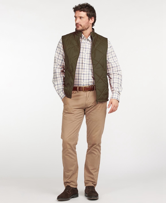 Chalecos Barbour Finn Hombre Verde | 983172-YLH