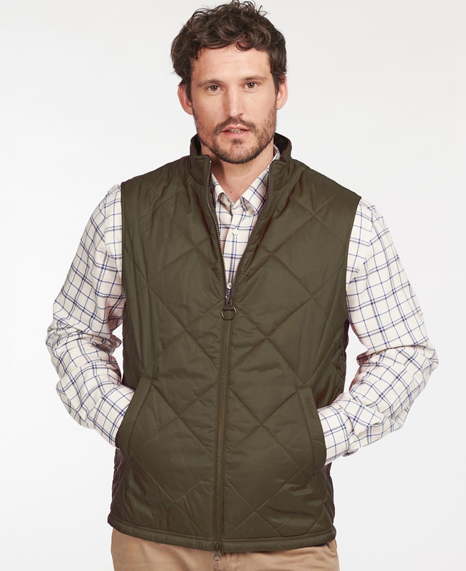 Chalecos Barbour Finn Hombre Verde | 983172-YLH