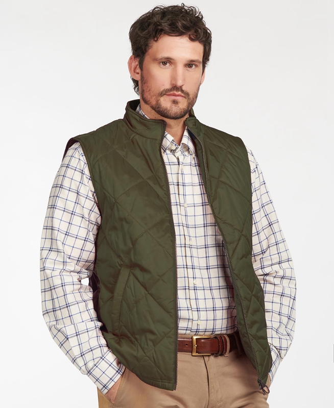 Chalecos Barbour Finn Hombre Verde | 983172-YLH