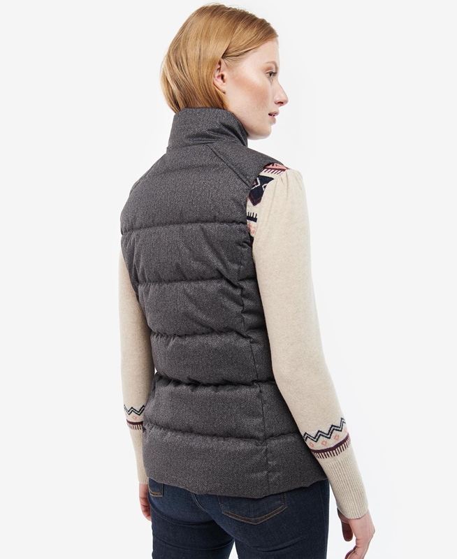 Chalecos Barbour Foxglove Mujer Gris | 843761-CMG