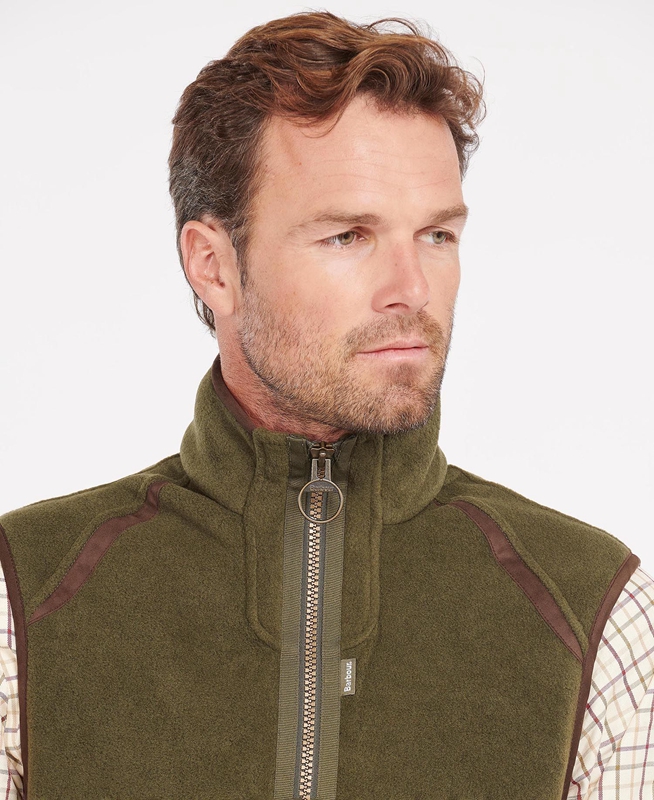 Chalecos Barbour Langdale Hombre Verde | 146057-KCR