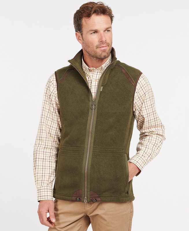 Chalecos Barbour Langdale Hombre Verde | 146057-KCR