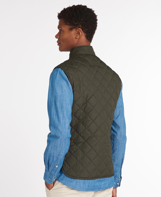 Chalecos Barbour Lowerdale Hombre Verde Oliva | 326875-TZB