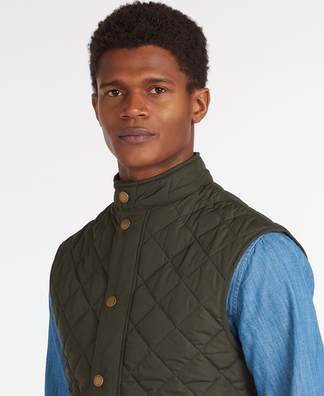 Chalecos Barbour Lowerdale Hombre Verde Oliva | 326875-TZB