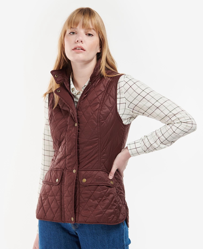 Chalecos Barbour Otterburn Mujer Burdeos | 962073-PTO