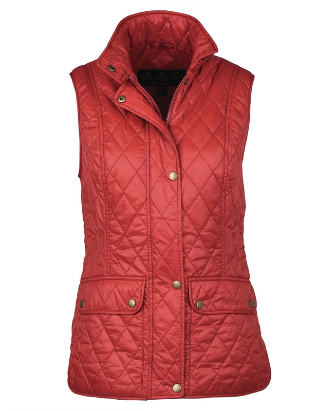 Chalecos Barbour Otterburn Mujer Rojas | 876349-AMU