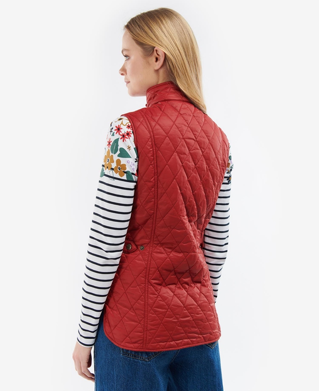 Chalecos Barbour Otterburn Mujer Rojas | 876349-AMU