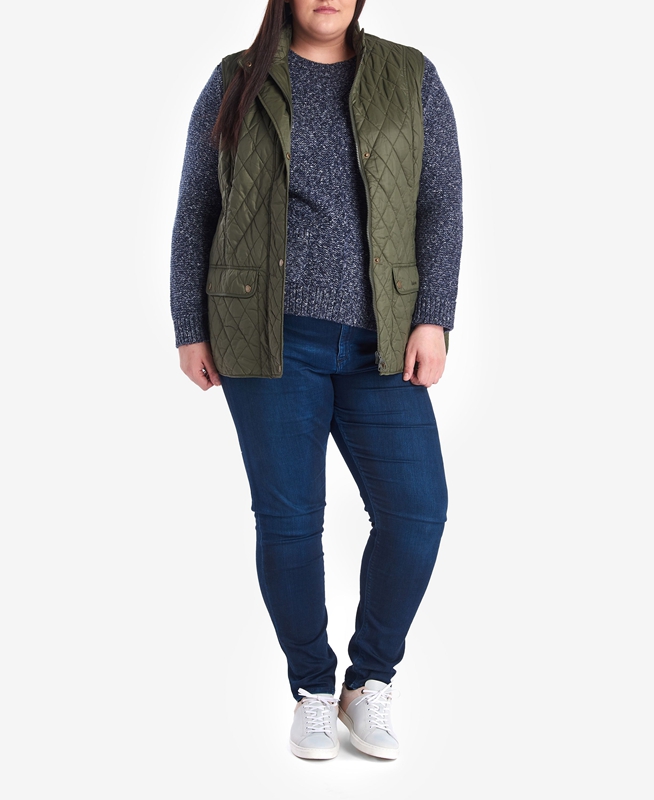 Chalecos Barbour Otterburn Mujer Verde | 506149-GVL