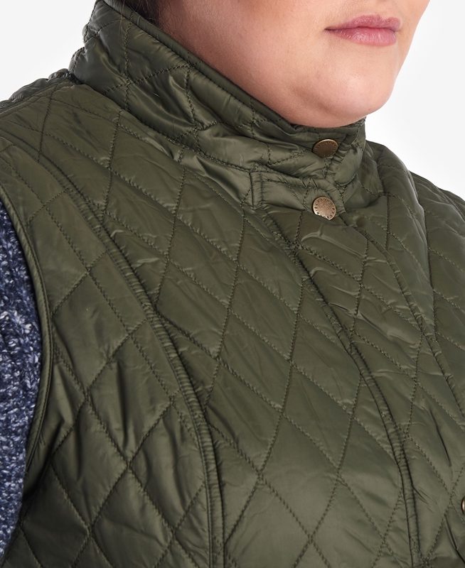 Chalecos Barbour Otterburn Mujer Verde | 506149-GVL