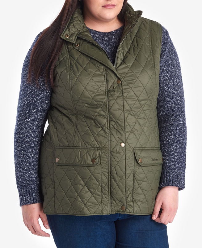 Chalecos Barbour Otterburn Mujer Verde | 506149-GVL