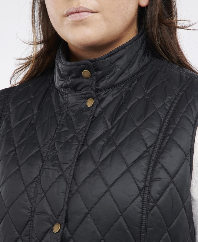 Chalecos Barbour Plus Otterburn Mujer Negras | 582973-GTQ