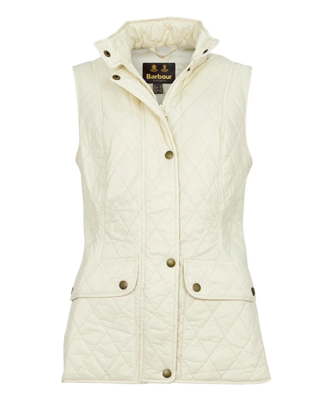 Chalecos Barbour Weste Otterburn Mujer Creme | 167942-DMF