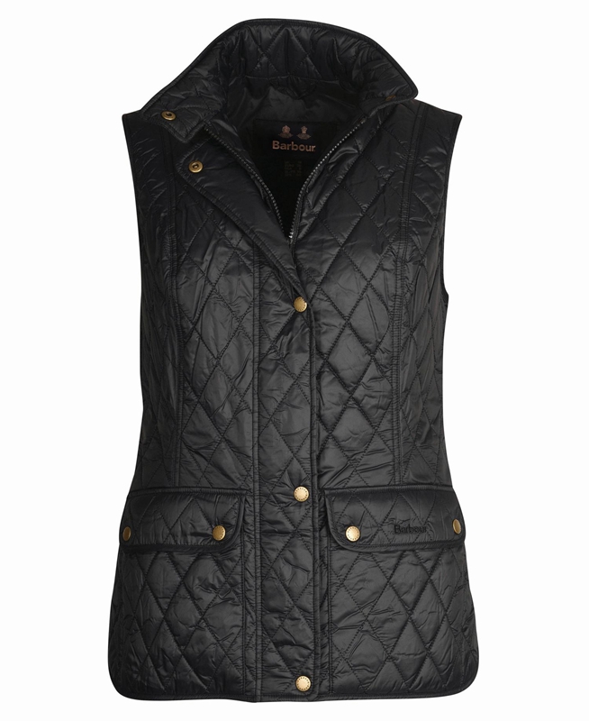 Chalecos Barbour Weste Otterburn Mujer Negras | 659830-UAJ