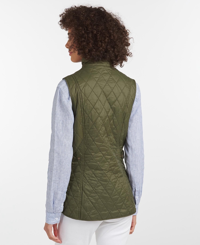 Chalecos Barbour Weste Otterburn Mujer Verde Oliva | 396278-MGT