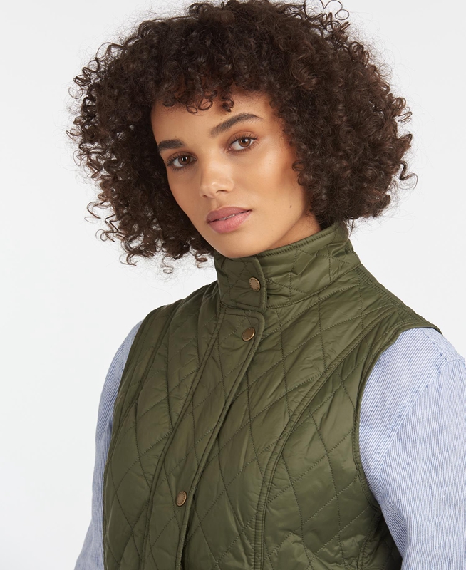 Chalecos Barbour Weste Otterburn Mujer Verde Oliva | 396278-MGT