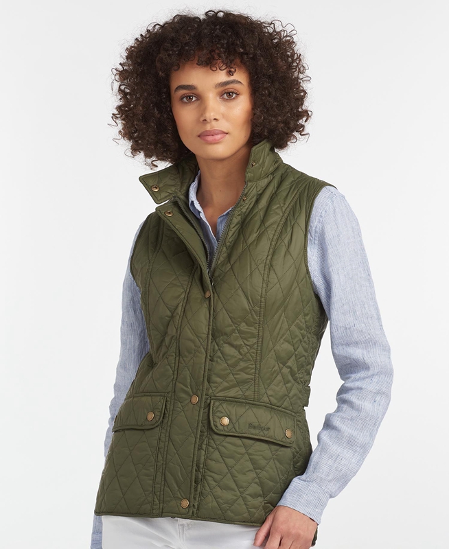 Chalecos Barbour Weste Otterburn Mujer Verde Oliva | 396278-MGT