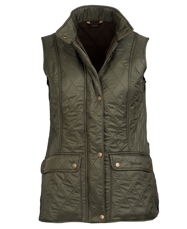 Chalecos Barbour Weste Wray Mujer Verde | 160852-PXK