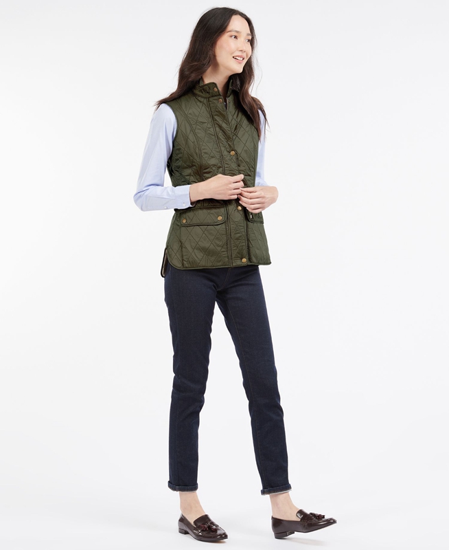 Chalecos Barbour Weste Wray Mujer Verde | 160852-PXK