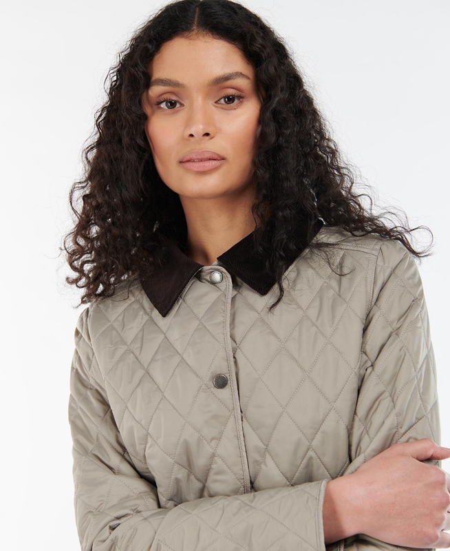 Chaqueta Acolchada Barbour Annandale Mujer Gris | 967201-YQH