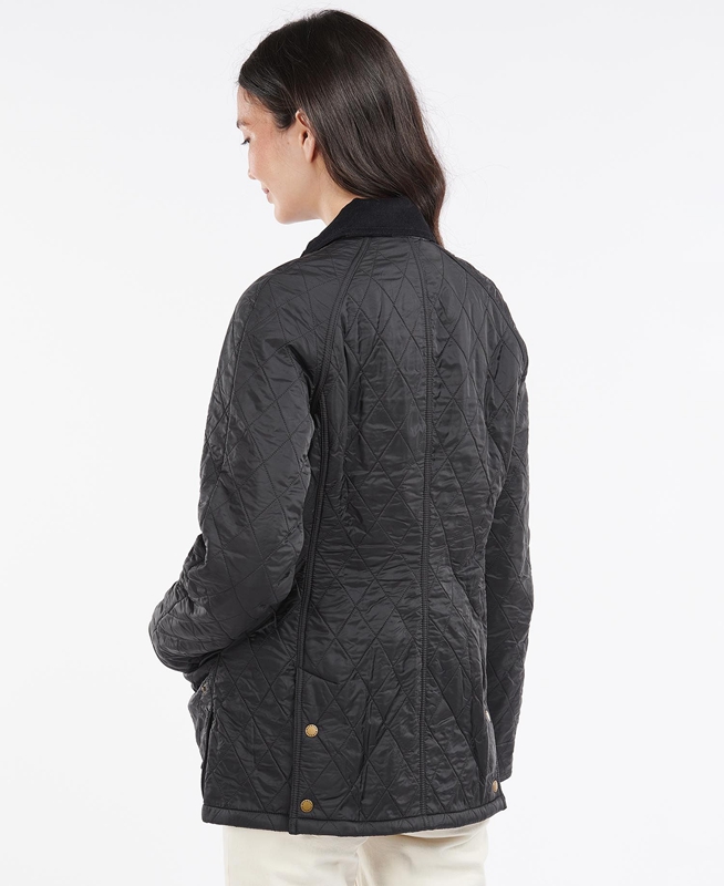 Chaqueta Acolchada Barbour Beadnell Polarquilt Mujer Negras | 213485-VWM