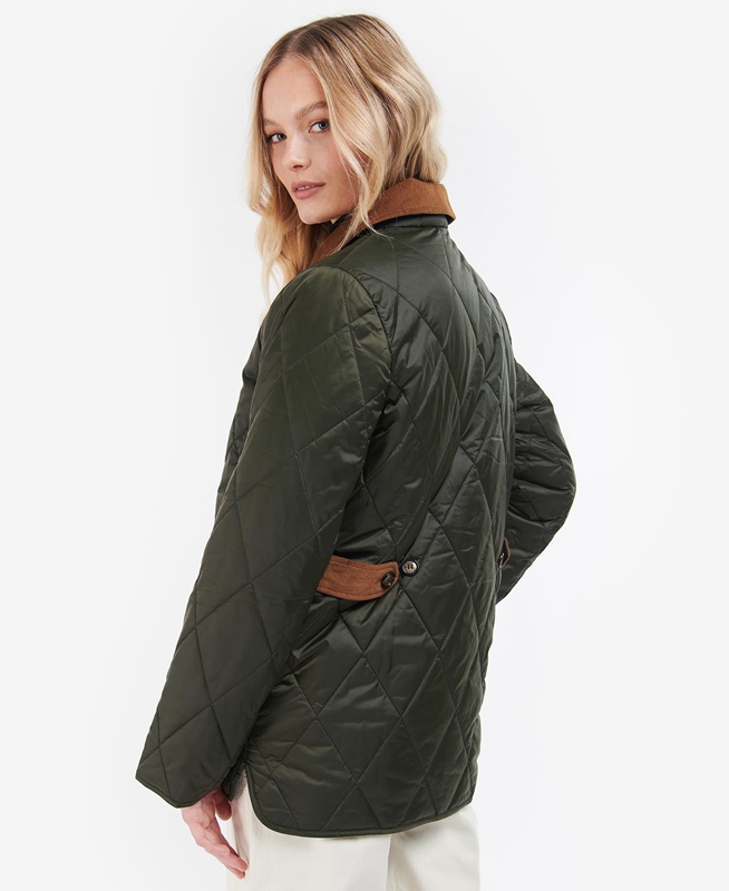 Chaqueta Acolchada Barbour Bragar Mujer Verde Oliva | 875104-LDX