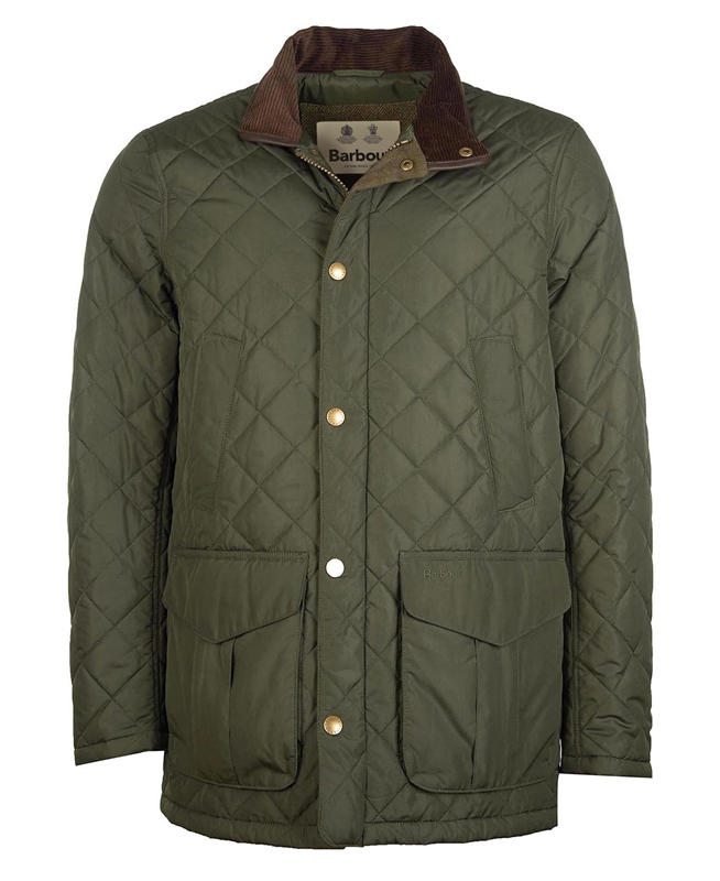 Chaqueta Acolchada Barbour Devon Hombre Verde | 218043-FTQ